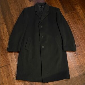 Jos. A. Bank Black Wool-Blend Pea Coat